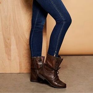 Steve Madden Troopa Lace-up Combat Boots Brown 9